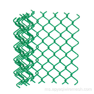 PVC Berlian Mesh Wire Rantai Pagar Pagar